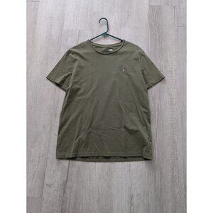 POLO RALPH LAUREN Men's Jersey Short Sleeve T-shirt Army  Green Size Lg
